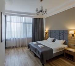 Двухместный номер Стандарт с видом на море двуспальная кровать в Афалина