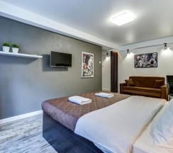 "LOFT STAR" Однокомнатная квартира (Метро Звездная, 10 минут пешком) в Rauktis apartments