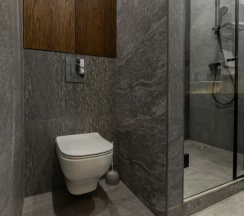 Апартамент 14 Современный двухуровневый лофт  с живописным видом на Москву (с душем) в Ap-in aparts