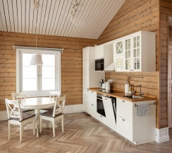 Скандинавский дом с видом на озеро в Forrest Lodge Karelia