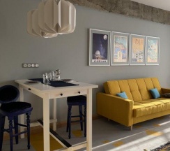 5-местные 2-комнатные апартаменты люкс семейные (мансарда) в Apart Ru Hotel