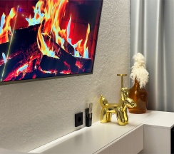 Дом «DOUBLE» с банным чаном на террасе в Luxe House