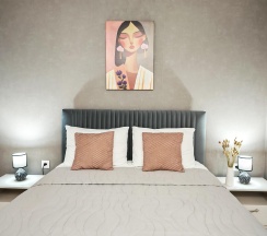 4-местные 1-комнатные апартаменты люкс с 1 двуспальной кроватью в Sutki Life (Сутки Лайф) на Дзержинского