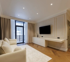 Люкс с 2 комнатами с балконом и с видом на горы в Dombay winter hall