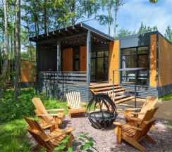 Улучшенный дом с двумя спальнями и купелью в Opushka house Новожилово