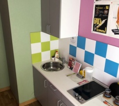Двухместная комната с собственной мини - кухней для 2 взрослых / Single or Twin room with private mini - kitchenette в Pio