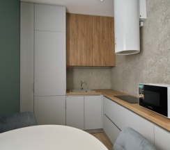 Апартаменты Комфорт с балконом и видом на горы в Alba inn apartments