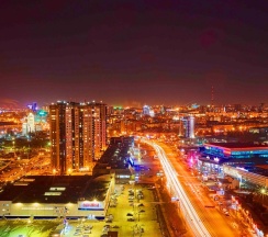 «Sky Apartment ЖК Манхэттен 16 этаж», Студия, Яковлева, 5, ID 74-057 в "ИннХоум Апартаменты"