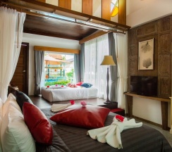 Семейная вилла с балконом и с красивым видом из окна в The samui beach resort