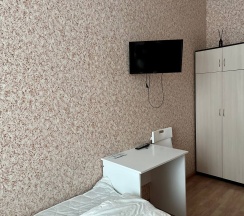 Ложа с двуспальной кроватью и санузлом на этаже в Belinsky