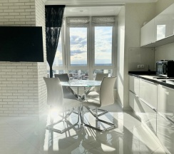 Апартаменты в Квартира Aparts Pro Видовая Евро 3-ком Рядом с МТЛ с Видом на Волгу в ЖК Радужный Люкс