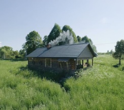 Домик с камином в В Чемодано