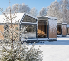 Grill lodge с горячей купелью в Бухлово парк