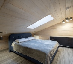 Дом из бруса с камином и баней из липы 4+2 в Snhaus