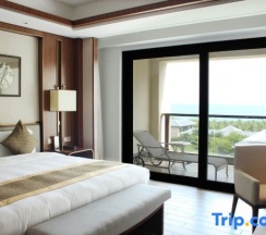 Семейный люкс с 2 комнатами с видом на море в Jinghai Hotel & Resort