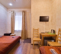 Бюджетный трехместный номер с собственной ванной комнатой в Аллан