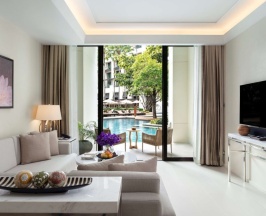 Двухместный люкс Cabana Дуплекс двуспальная кровать в Siam Kempinski Hotel Bangkok