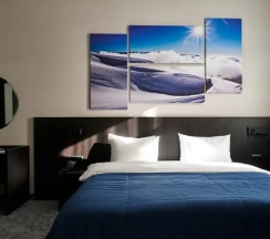 Двухместные апартаменты-студио Корпус Премиум №3 Делюкс с видом на курорт двуспальная кровать в Вальсет Премиум