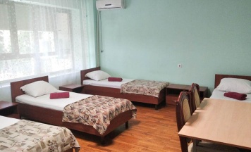 Кровать в 5-местном общем номере в Smart Hotel KDO Краснодар