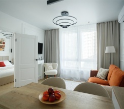 Voyage - премиум-апартаменты с отдельной спальней около м.Сокол (11 этаж) в Smart Lofts Moscow