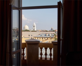 Стандарт с одной кроватью и балконом | Вид на город в River palace