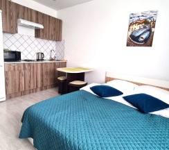 Апартаменты студия Домодедово, Южнодомодедовская улица, 17 в Runway Apartments на улице Южнодомодедовская 17