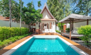 Двухместный Pool Villa люкс двуспальная кровать в SALA Samui Choengmon Beach