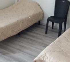 Двухместные апартаменты с 2 комнатами с красивым видом из окна двуспальная кровать в Вояж