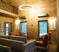 Шестиместный домик с 3мя спальнями и сауной в Аршан