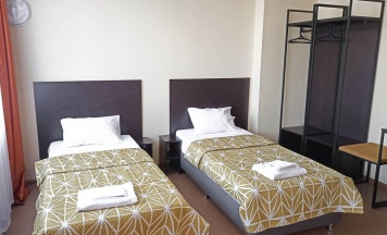 Кровать в 3-местном общем номере в Smart Hotel KDO Челябинск