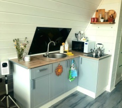 Апартаменты с красивым видом из окна в Душа