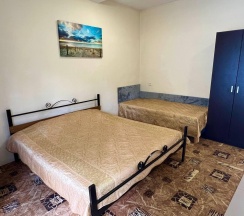 Комната стандарт с 1 односпальной и 1 двуспальной кроватью в Анюта