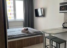 Апартаменты студия с 1 двуспальной кроватью в Malina Apartment (Малина Апартмент) на улице Липовой Рощи 4 корпус 3