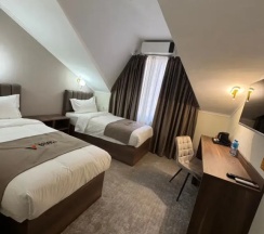 Кровать в общем номере в Villa