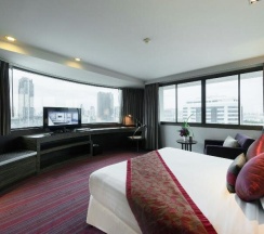 Двухместный семейный номер Standard 2 отдельные кровати в A-One Bangkok Hotel