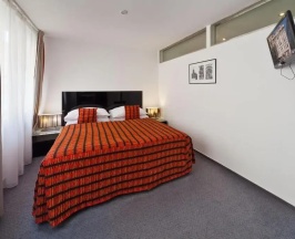 Двухместные семейные апартаменты двуспальная кровать в Hotel Prague Inn