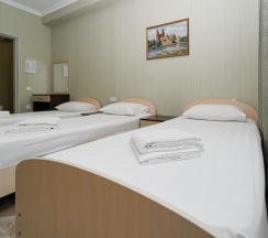 Четырёхместная комната с раздельными кроватями в Чайка