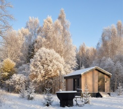 Forest lodge с горячей купелью в Бухлово парк