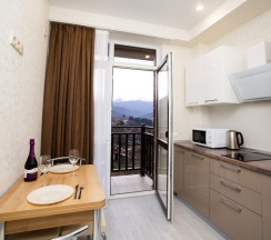 Стандартные апартаменты для 3 гостей с балконом в Alba inn apartments