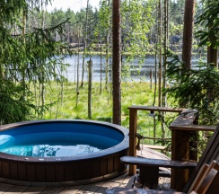 Лодж с купелью в Forest lake