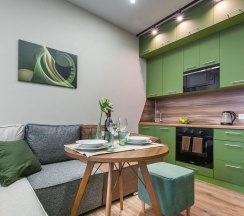 Апартаменты улучшенные с 1 двуспальной кроватью в Sky inn color