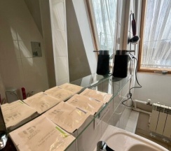 Двухместный стандарт с двуспальной кроватью и удобствами в номере в Митяевский