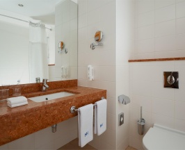 Номер стандарт с 2 односпальными кроватями и видом на Волгу в HolidayHall