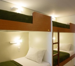 Кровать в общем номере (мужской номер) в Brazilodge All Suites Hostel