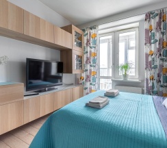 Апартаменты студия в Neva Bed (Нева Бэд) на проспекте Обуховской обороны