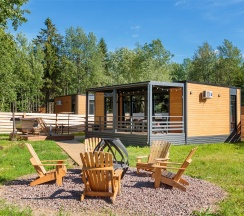 Дом с одной спальней и купелью в Opushka house Новожилово