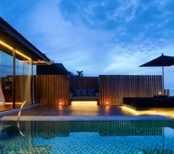 Двухместная Pool Villa oceanfront двуспальная кровать в Silavadee Pool Spa Resort
