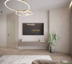 Люкс с 2 комнатами с балконом и с красивым видом из окна в Апартаменты Stylish в элитном ЖК Комфорт Парк