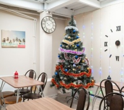 Кровать в 6-местном номере в Timelapse