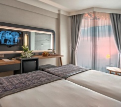 Двухместный номер Standard с видом на бассейн 2 отдельные кровати в Riviera Zen Hotel Adult Only